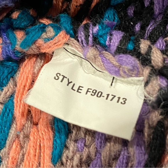 Vintage Northern Isles HandKnitted Cardigan Women’s Size S Rainbow Retro Sweater - Picture 8 of 16